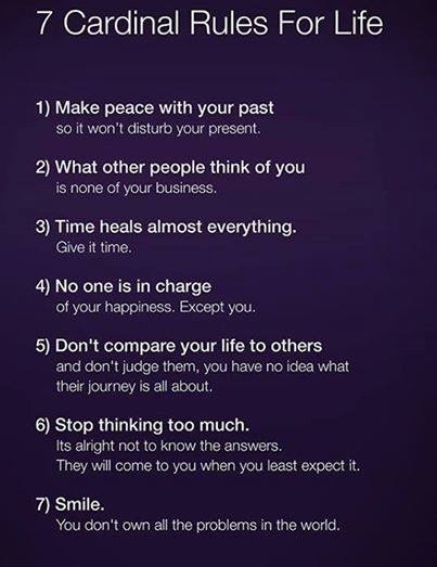 7 Cardinal Rules For Life
